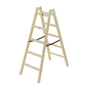 Hailo Dvipusės kopėčios H40 StandardLine | medinės | 2x5 pakopų