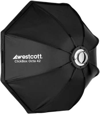 Apšvietimo Modifikatorius - Westcott Softbox ClickBox Octa-42, 42 colių, Bowens-Mount, Sidabrinė