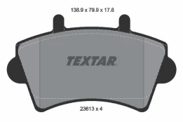 Stabdžių trinkelių rinkinys, diskinis stabdys TEXTAR 2361301 kaina