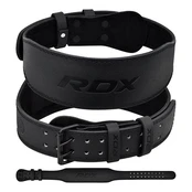 Sunkiosios atletikos diržas RDX Leather, juoda, M