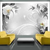 Artgeist Fototapetas - Orchids on sidabrinis kaina
