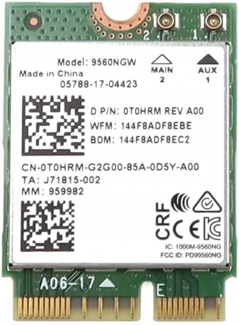 Dell Intel Wireless-AC 9560 M.2 WiFi adapteris