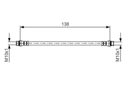 BOSCH 1 987 481 625 Brake hose kaina