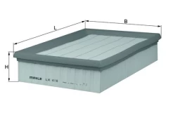 Oro filtras MAHLE LX418 kaina