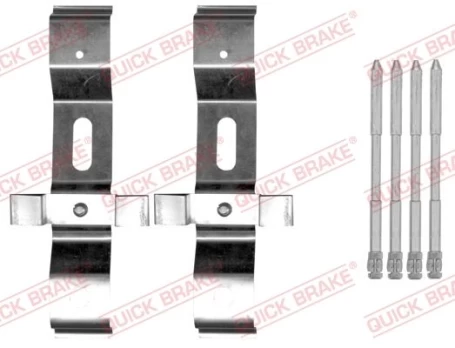 Priedų komplektas, diskinių stabdžių trinkelės QUICK BRAKE 109-0004