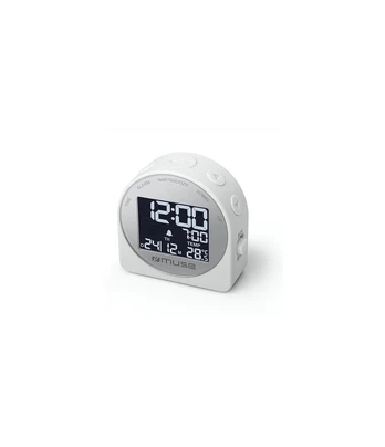 Muse | Portable Travelling Alarm Clock | M-09CW | White