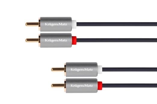 Kabelis 2RCA-2RCA 1.8 m Kruger & Matz Basic