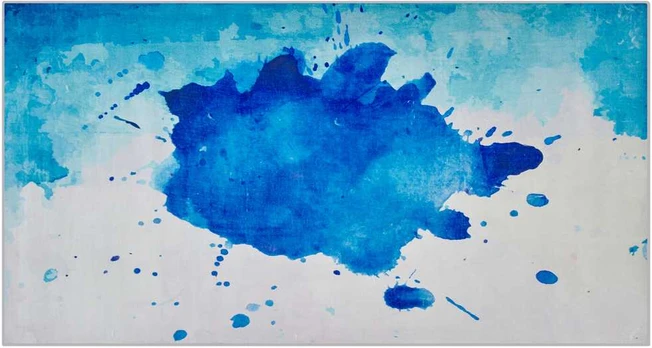 Beliani Dywan 80 x 150 cm mėlyna ODALAR