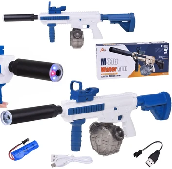 Elektrinis vandens pistoletas M416, mėlynas