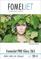"Fomei" A4|20+5 PRO Gloss 265g|m2 fotopopierius kaina