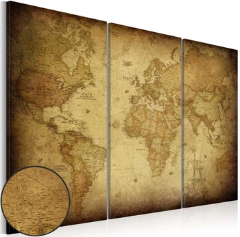 Artgeist Paveikslas - Old map: triptych