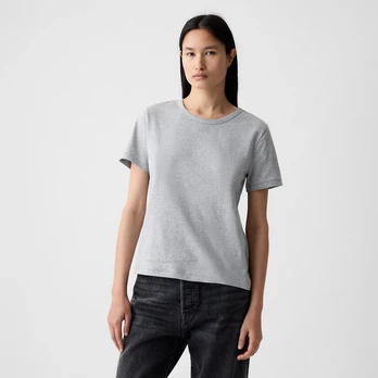 GAP Basic Tee Heather Grey - Dydis XS (795346-05 Marškinėliai)