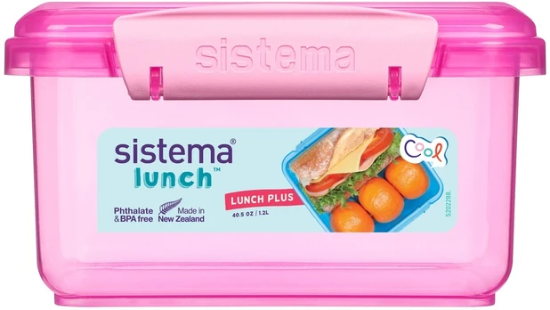 Sistema - Lunch Plus 1,2L - Rožinė