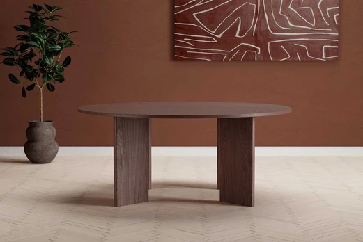 Venture Design Apvalus valgomojo stalas Graos MDF moka