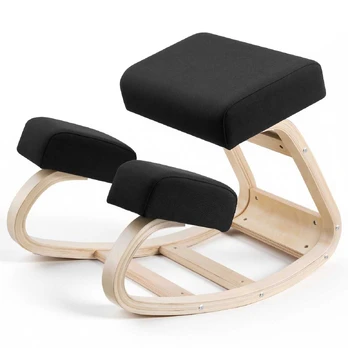 Ergonominė klūpėjimo kėdė iš medžio