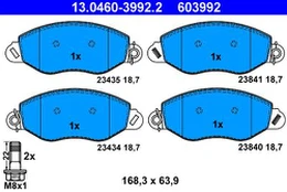 ATE 13.0460-3992.2 Brake pad set