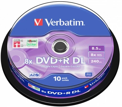 Duomenų laikmena Verbatim, 8.5 GB, 10vnt.