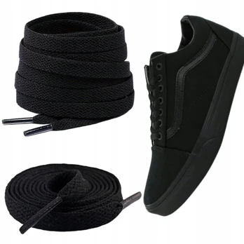 Juodi batraiščiai Vans batams, 120 cm ilgio, Old Skool