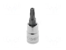 Socket | socket spanner,Torx® with protection | Size: T20H | 1/4" kaina