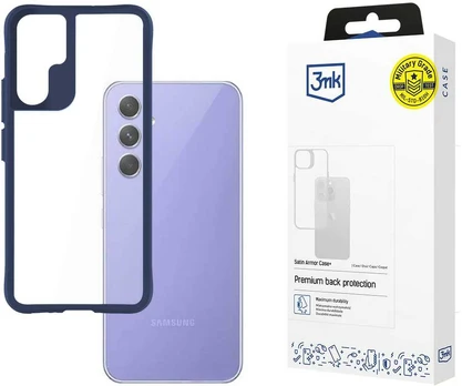 3MK Satin Armor+ Case Sam A54 5G mėlyna/mėlynas
