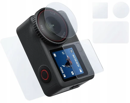 Telesin tempered glass set for DJI Osmo Action 6 ( 2x Lens + screen)