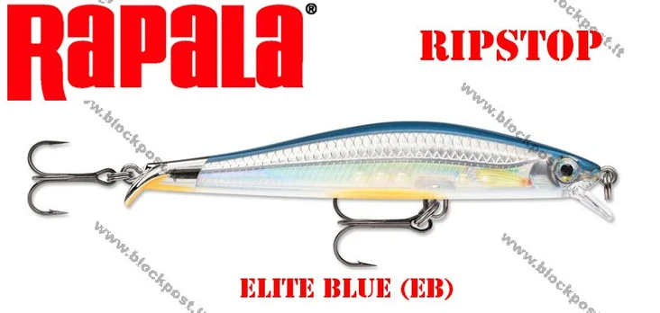 Rapala vobleris RipStop EB Elite Blue 9 cm