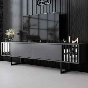 TV staliukas Chrome Line, juodas