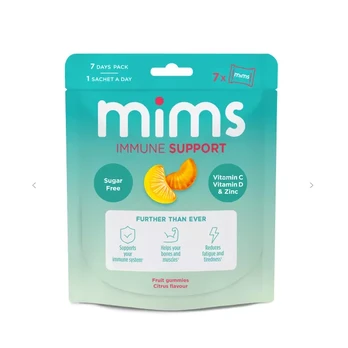 Guminukai su vitaminais MIMS (IMMUNE SUPPORT), 87,5g