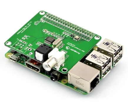 HiFiBerry Digi + standartas, garso plokštė, skirta Raspberry Pi 4B/3B+/3/2/B+/A+/Zero