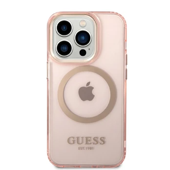Telefono dėklas Guess GUHMP14XHTCMP, Apple iPhone 14 Pro Max, rožinė