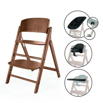 Cybex Click & Fold 4in1 All Natural Dark Maitinimo kėdutė