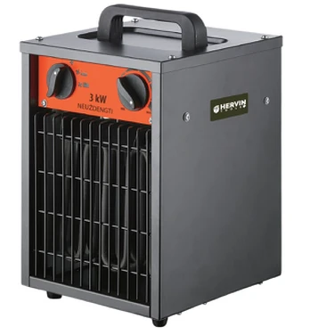 Statybinis šildytuvas-termoventiliatorius HERVIN TOOLS+, 3000 W, apšildomas plotas 30 m2, IFH01-3000