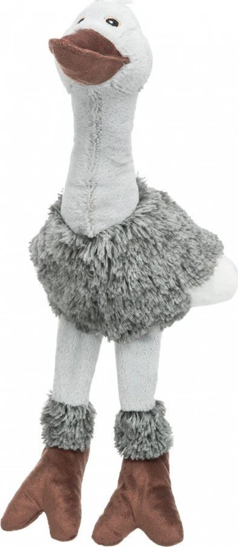 Žaislas šuniui Trixie Ostrich 35676, baltas/pilkas