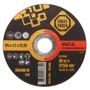 Pjovimo diskas Forte Tools, 125 mm x 1.2 mm x 22.23 mm