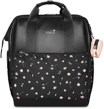 Vuch Women's backpack Eloa Flowers Juodas
