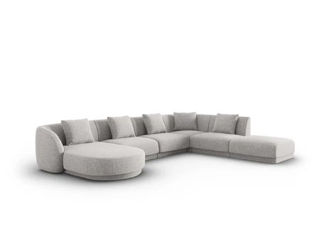 Panoramic Right Corner Sofa, "Tulum", 6 Seats, 330x255x70 Made in Europe