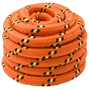 Laivo virvė 4 mm 25 m Oranžinė
