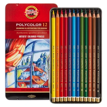 Spalvinimo pieštukai "Michel Polycolor Multicolour" 12 vnt.