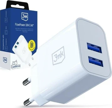 3Mk Protection 3mk FlowPower 10W 2.4A 2A Baltas