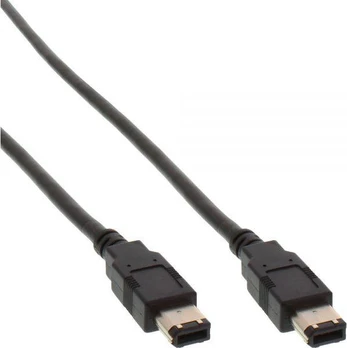 InLine Firewire 6 kontaktų – Firewire 6 kontaktų, 10 m, Juodas (34010)