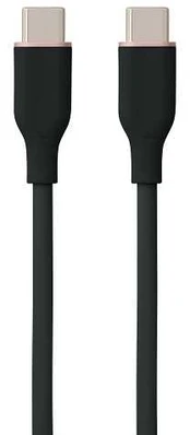 Hismart Silikoninis kabelis USB Type-C - Type-C, 60W (juodas, 3m)