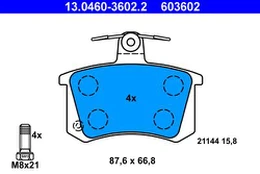 ATE 13.0460-3602.2 Brake pad set