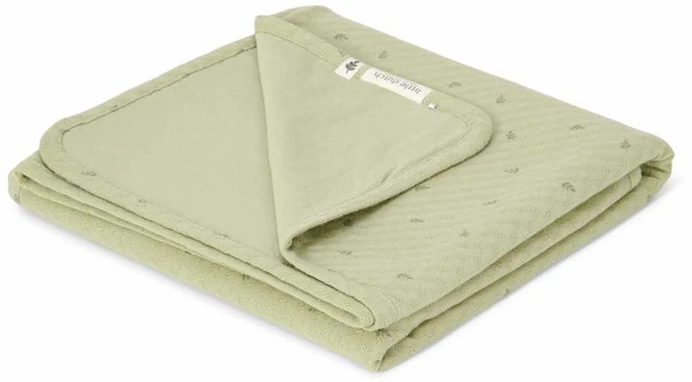 Little Dutch Cot blanket `Pure Sage Leaves´ 110×140 cm