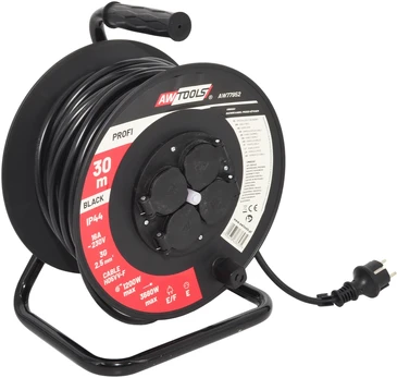 AW-Tools AWTOOLS BŪGNINIS ILGINTUVAS PLASTIKINIS PROFI 25m 3×2,5mm 16A / 3680W / IP44