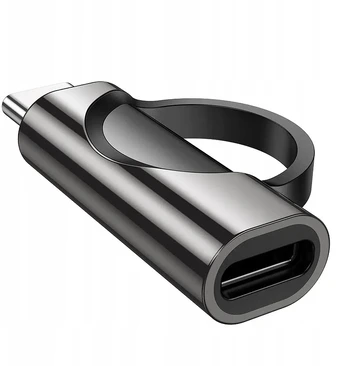 Hoco adapteris Type-c (vyriškas) į Type-c (moteriškas) su ekranu 5a 100w Ua32 c