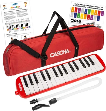 Melodika 32 klavišų Cascha raudona HH 2059