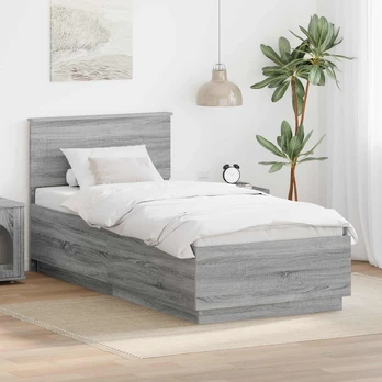 Lovos rėmas Pilkas Sonoma 70 x 190 cm Apdirbta mediena