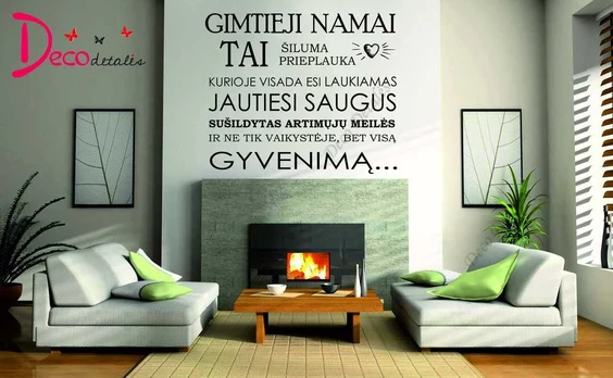Sienų lipdukas "Gimtieji namai"