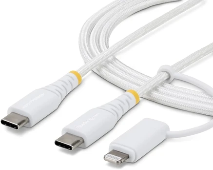 Kabelis USB StarTech 2m USB-C do Lightning 60 W Baltas (2M-U2-LNTC-CABLE)