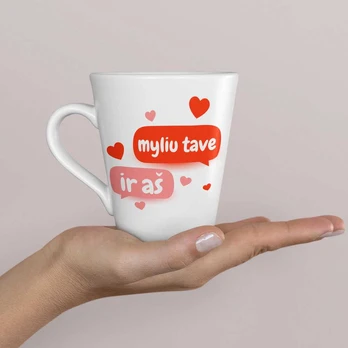 Latte puodelis "Myliu tave"